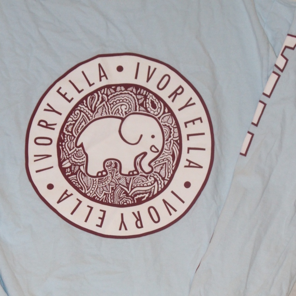 Baby Blue Ivory Ella Long Sleeve T-Shirt